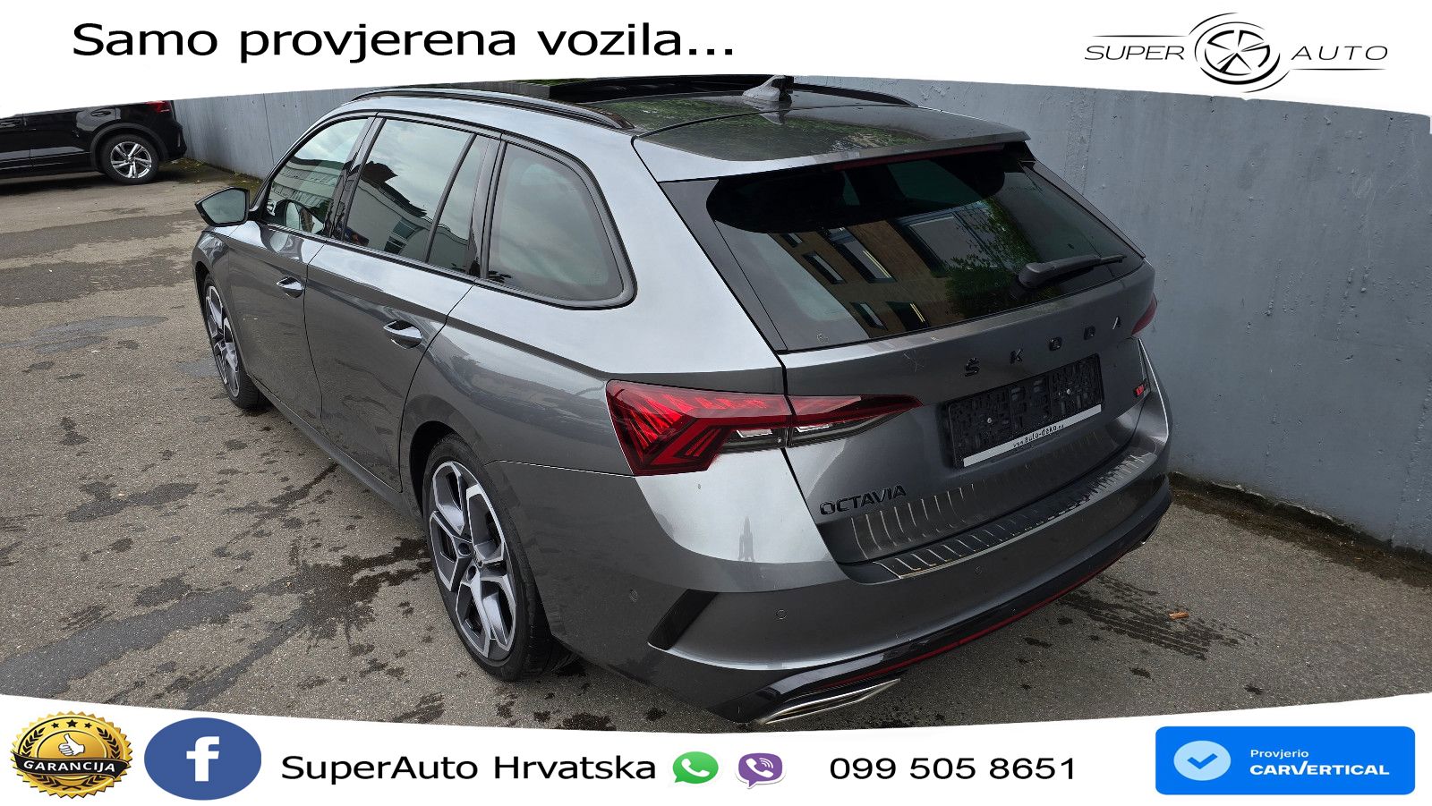 Škoda Octavia Combi RS 2.0 TDI (200 KS) 4x4 DSG LED+GR SJED+ACC