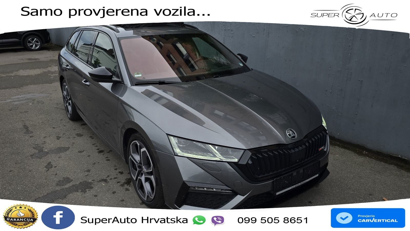 Škoda Octavia Combi RS 2.0 TDI (200 KS) 4x4 DSG LED+GR SJED+ACC