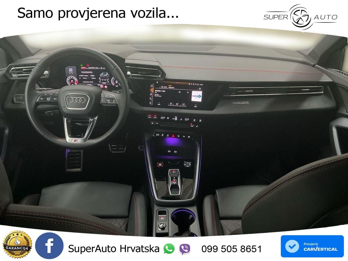 Audi S3 2.0 TFSI (333 KS) quattro S tronic MATRIX+GR SJED+KAM
