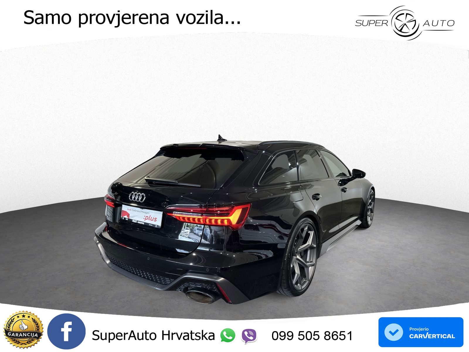 Audi RS6 Avant 4.0 TFSI V8 performance (630 KS)  quattro tiptronic Kuka LED+GR SJED+ACC