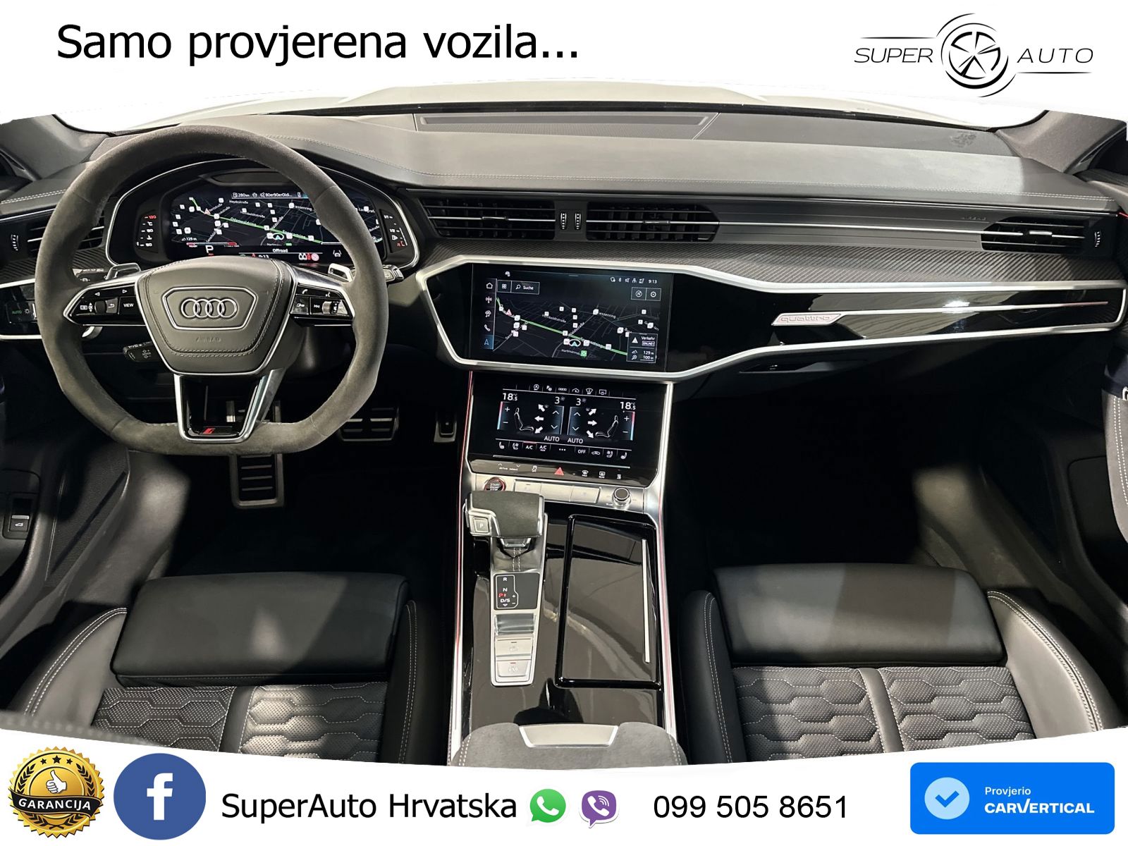Audi RS6 Avant 4.0 TFSI V8 performance (630 KS)  quattro tiptronic Kuka LED+GR SJED+ACC