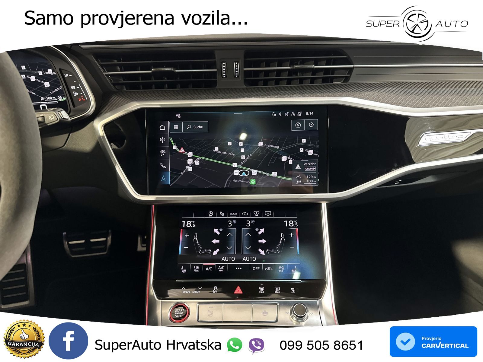 Audi RS6 Avant 4.0 TFSI V8 performance (630 KS)  quattro tiptronic Kuka LED+GR SJED+ACC
