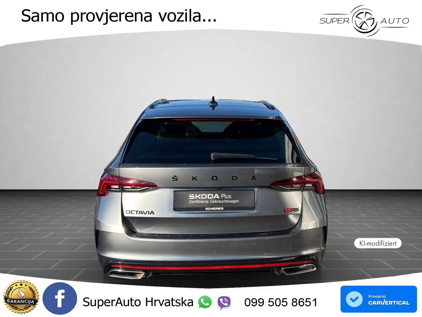 Škoda Octavia Combi RS 2.0 TDI (200 KS) 4x4 DSG LED+GR SJED+ACC