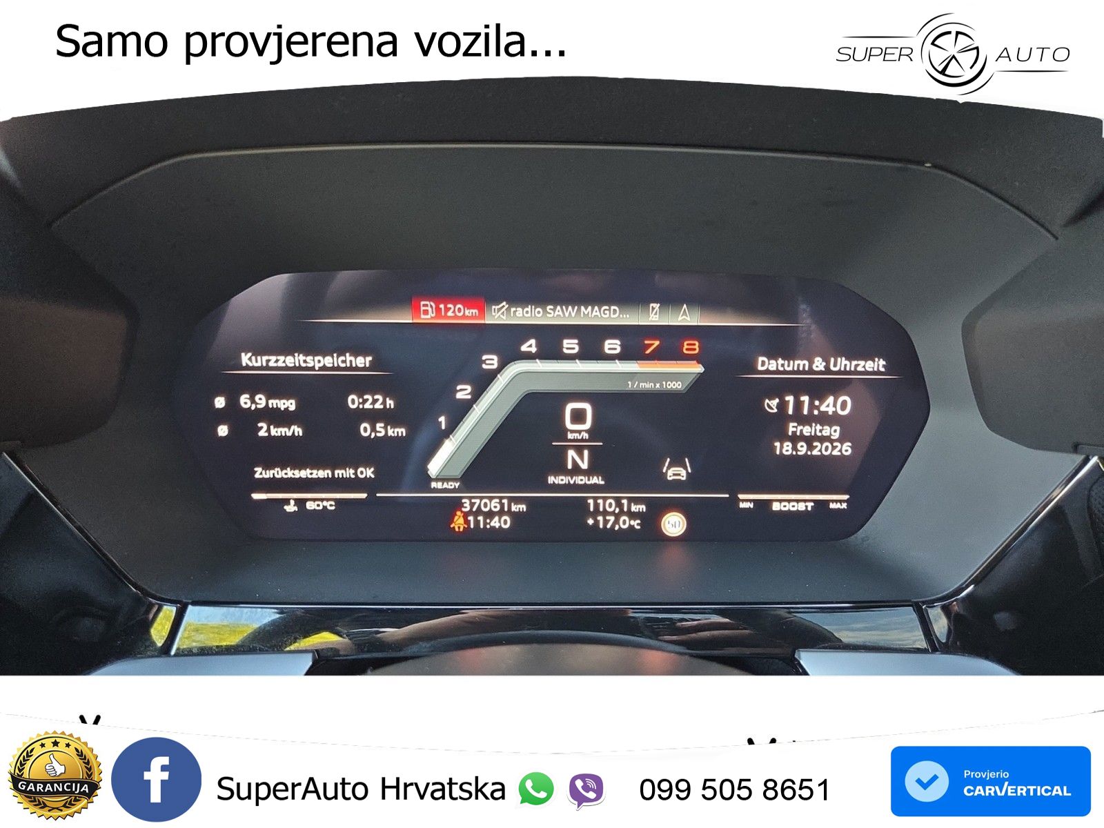 Audi S3 2.0 TFSI (310 KS) quattro S tronic MATRIX+GR SJED+KAM