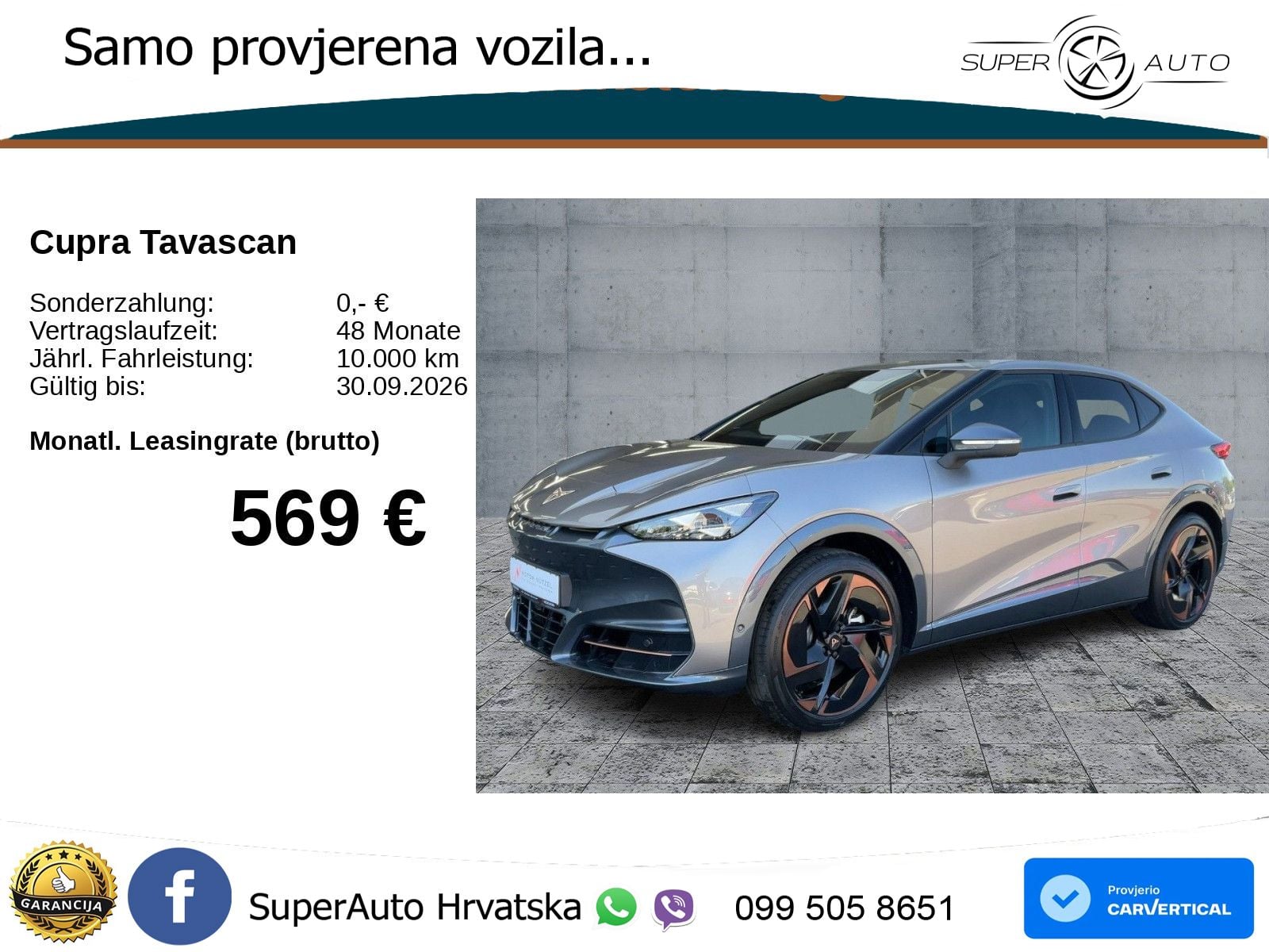 Cupra Tavascan 82 kWh (340 KS)  4WD VZ LED+GR SJED+ACC