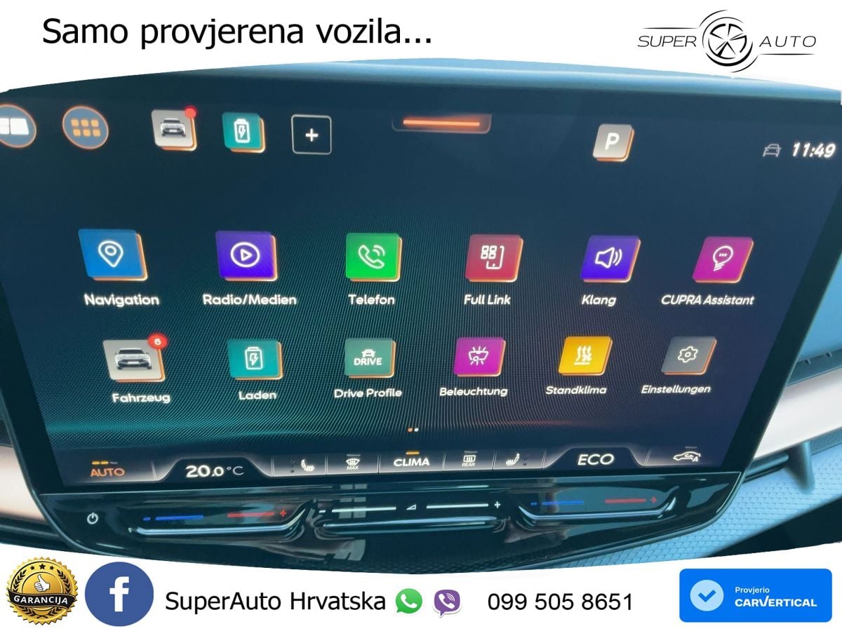 Cupra Tavascan 82 kWh (340 KS)  4WD VZ LED+GR SJED+ACC