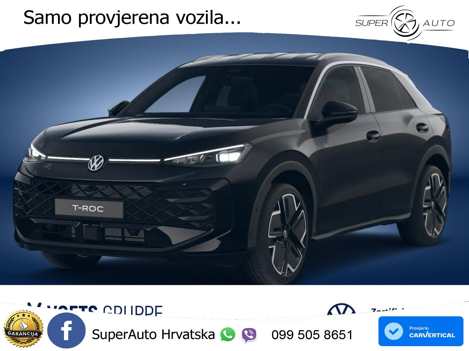 Volkswagen T-Roc 1.5 eTSI (150 KS)  DSG R-Line MATRIX+GR SJED+KAM