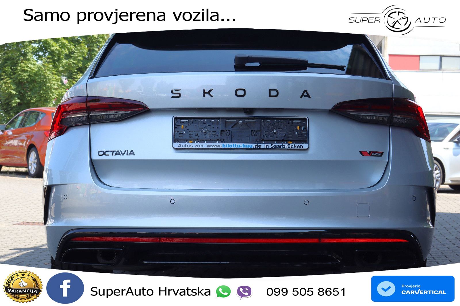 Škoda Octavia Combi RS 2.0 TSI (265 KS) DSG LED+GR SJED+ACC