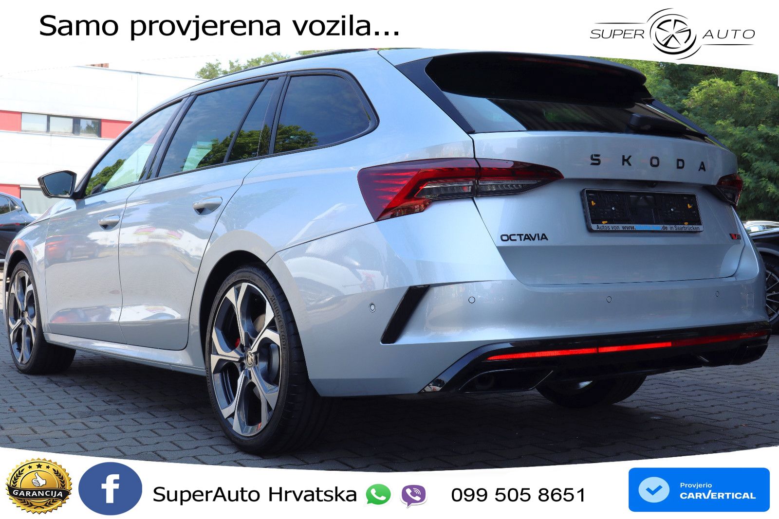 Škoda Octavia Combi RS 2.0 TSI (265 KS) DSG LED+GR SJED+ACC