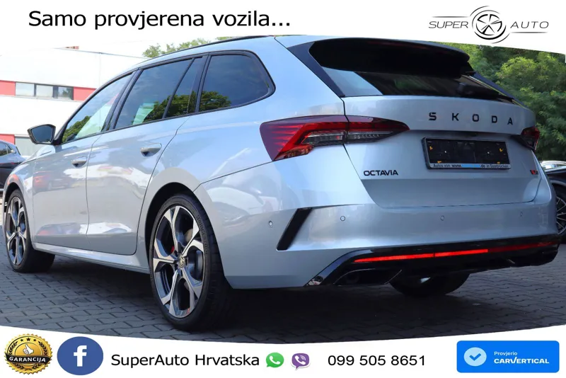 Škoda Octavia Combi RS 2.0 TSI (265 KS) DSG LED+GR SJED+ACC