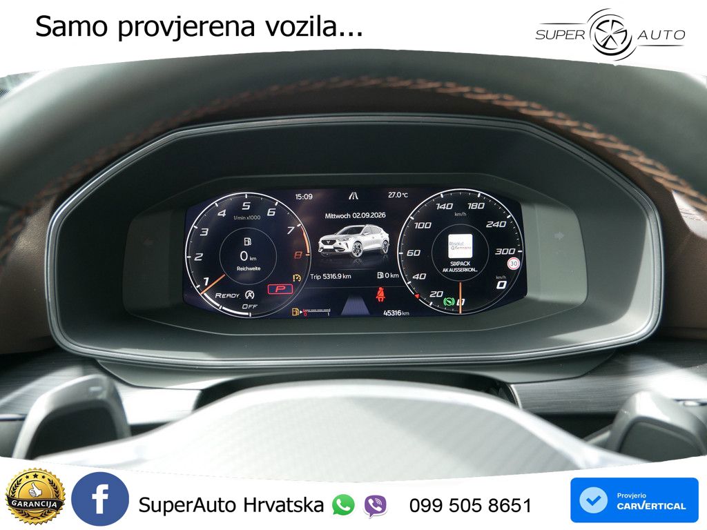 Cupra Formentor VZ5 2.5 TSI (390 KS) 4Drive DSG MATRIX+GR SJED+KAM