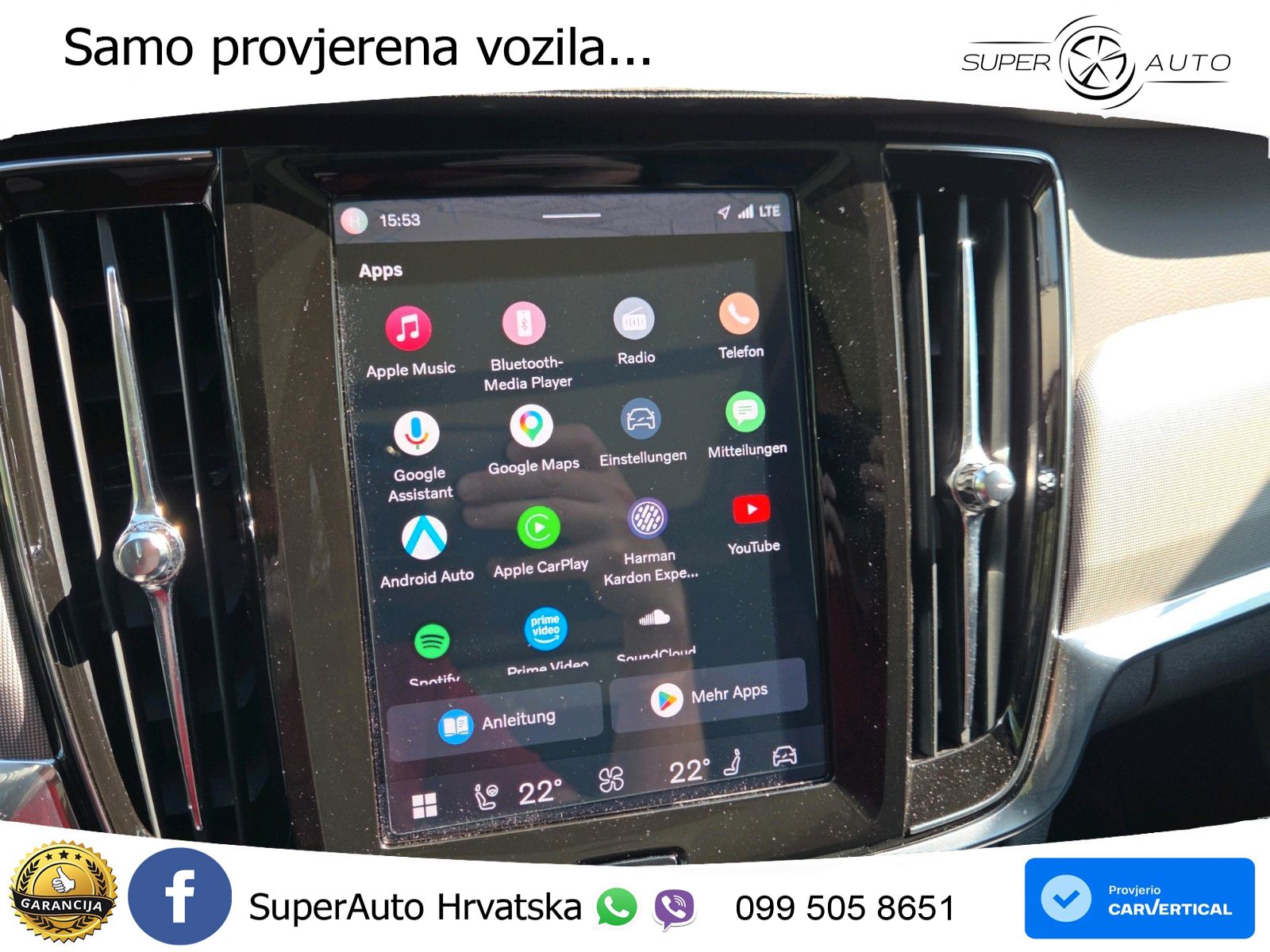 Volvo V90 Recharge T6 AWD Geartronic LED+GR SJED+ACC