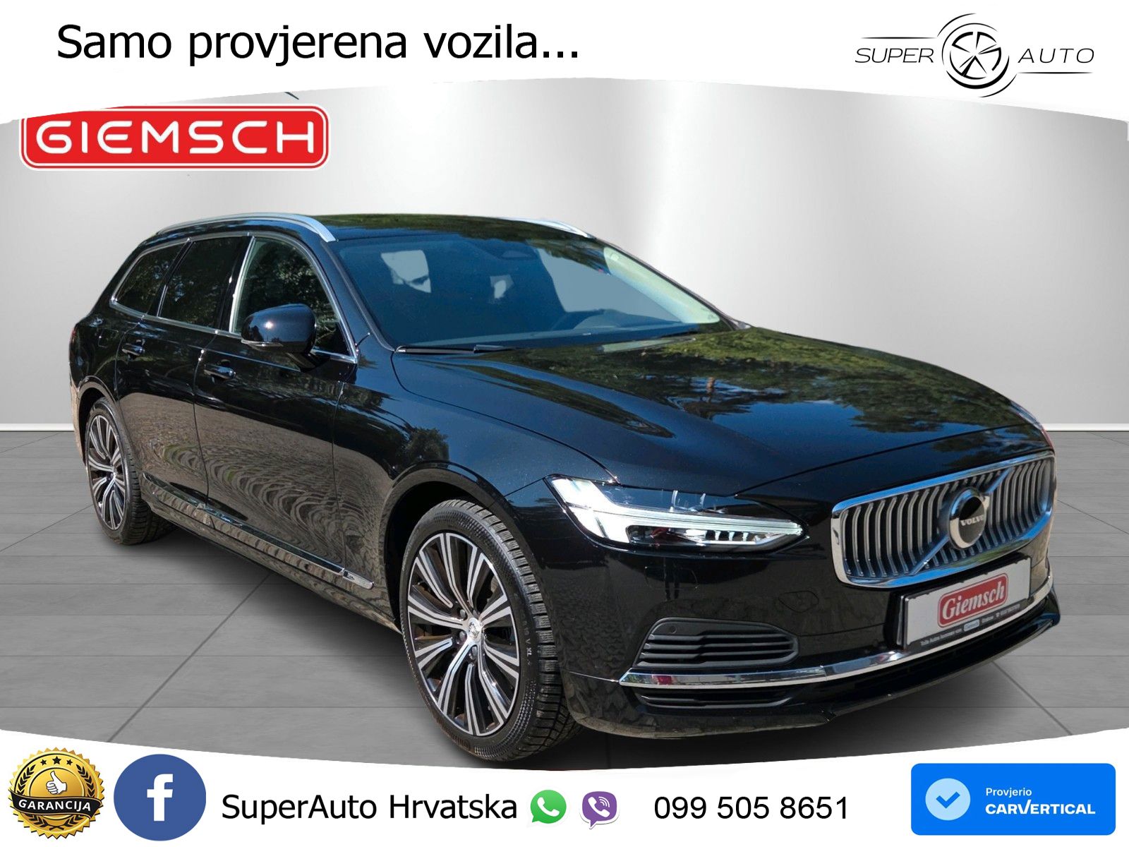 Volvo V90 Recharge T6 AWD Geartronic LED+GR SJED+ACC