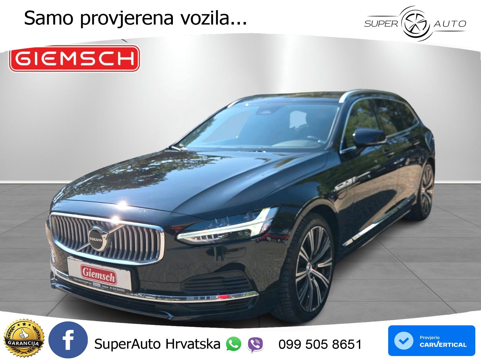 Volvo V90 Recharge T6 AWD Geartronic LED+GR SJED+ACC