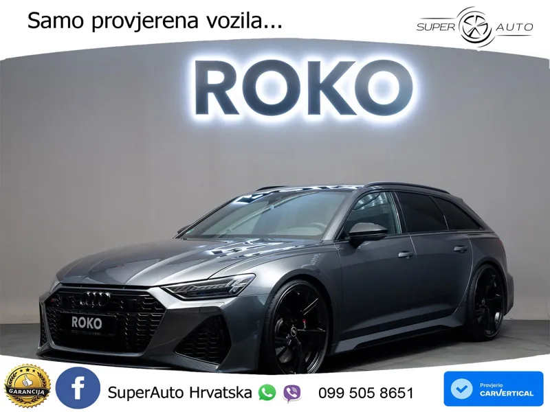 Audi RS6 Avant 4.0 TFSI V8 performance (630 KS)  quattro tiptronic MATRIX+GR SJED+KAM