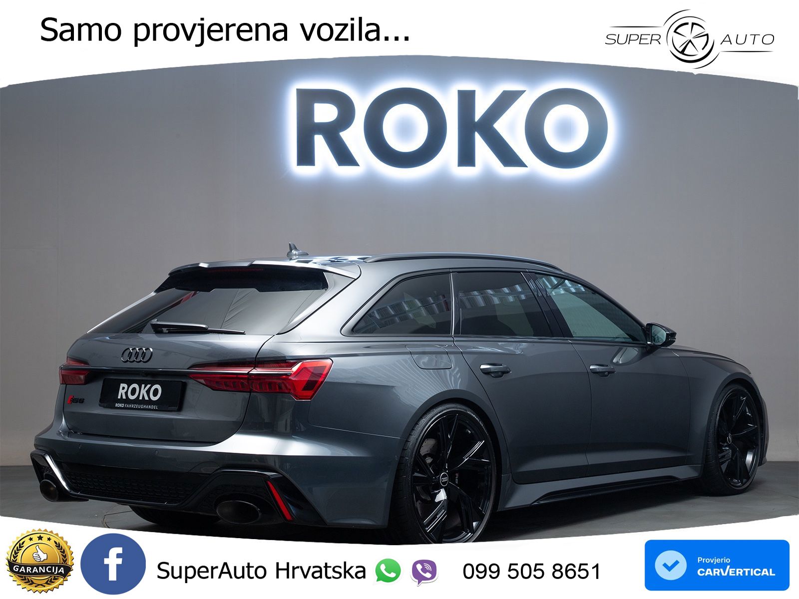 Audi RS6 Avant 4.0 TFSI V8 performance (630 KS)  quattro tiptronic MATRIX+GR SJED+KAM