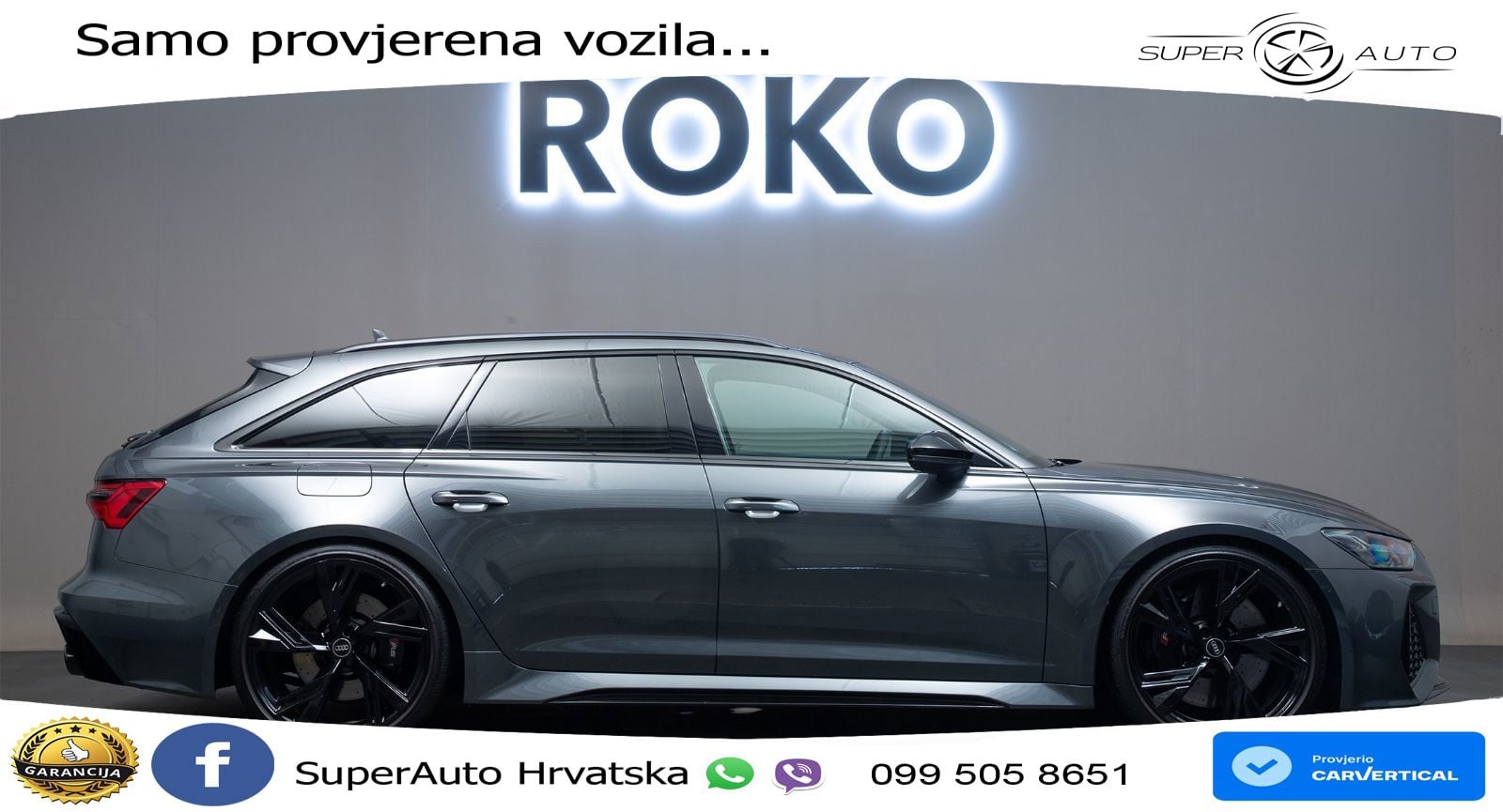 Audi RS6 Avant 4.0 TFSI V8 performance (630 KS)  quattro tiptronic MATRIX+GR SJED+KAM