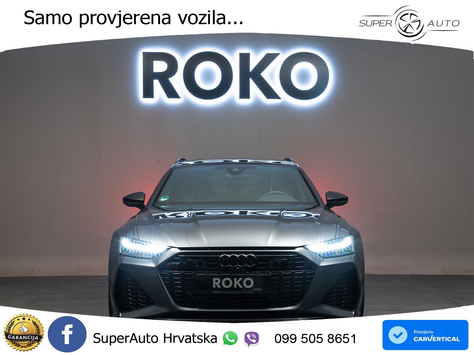 Audi RS6 Avant 4.0 TFSI V8 performance (630 KS)  quattro tiptronic MATRIX+GR SJED+KAM