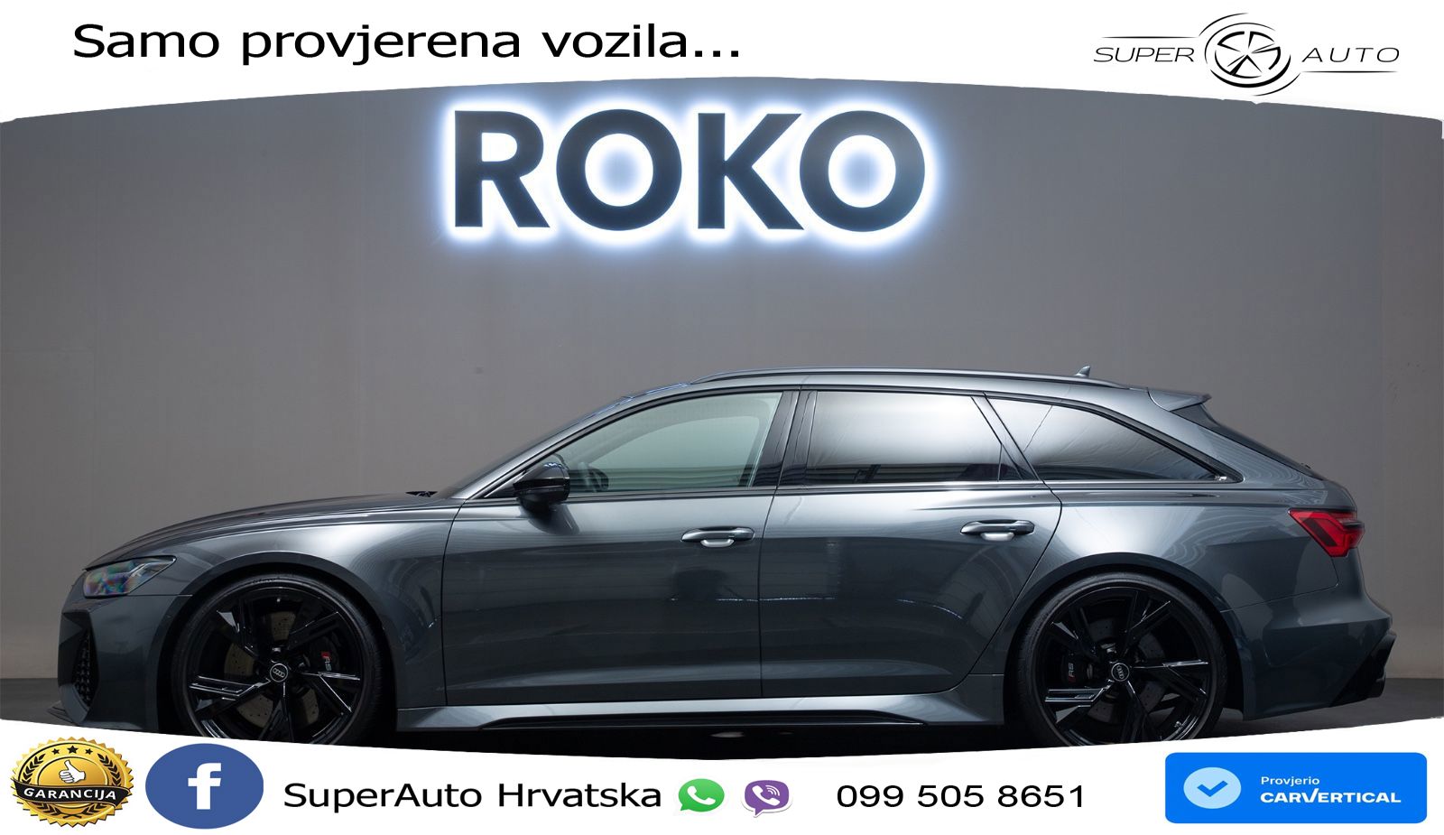 Audi RS6 Avant 4.0 TFSI V8 performance (630 KS)  quattro tiptronic MATRIX+GR SJED+KAM