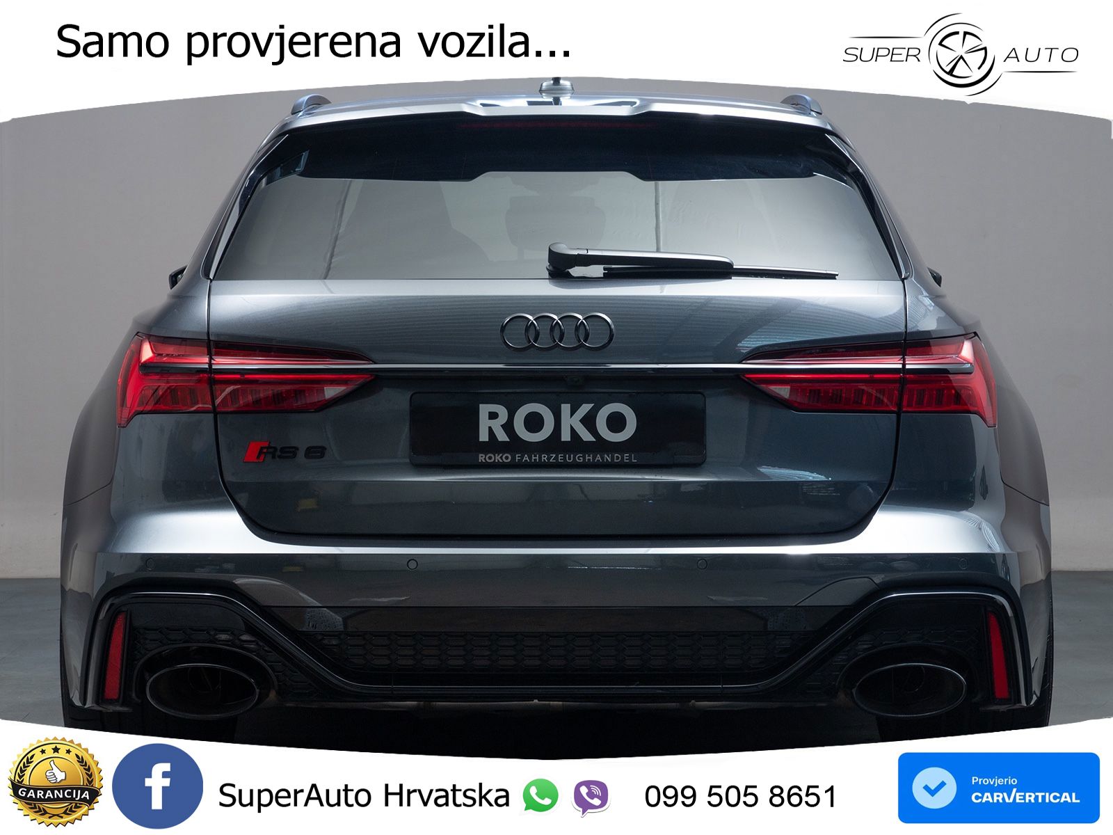 Audi RS6 Avant 4.0 TFSI V8 performance (630 KS)  quattro tiptronic MATRIX+GR SJED+KAM