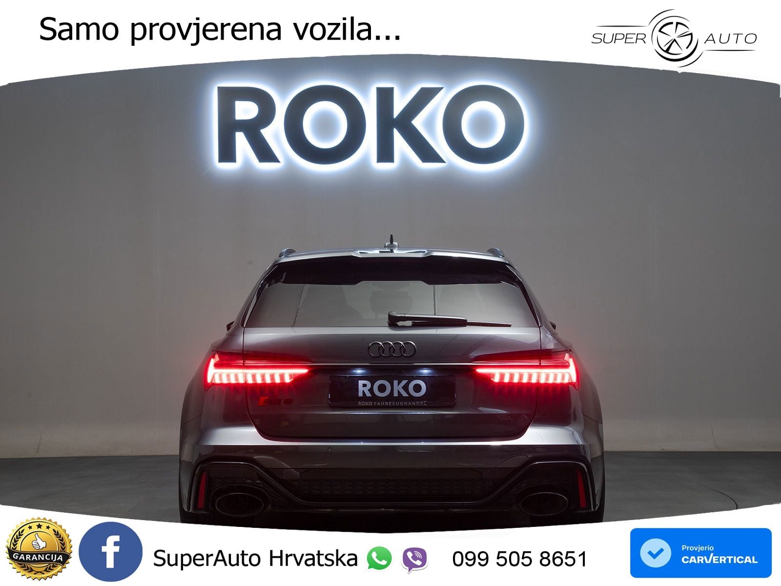 Audi RS6 Avant 4.0 TFSI V8 performance (630 KS)  quattro tiptronic MATRIX+GR SJED+KAM