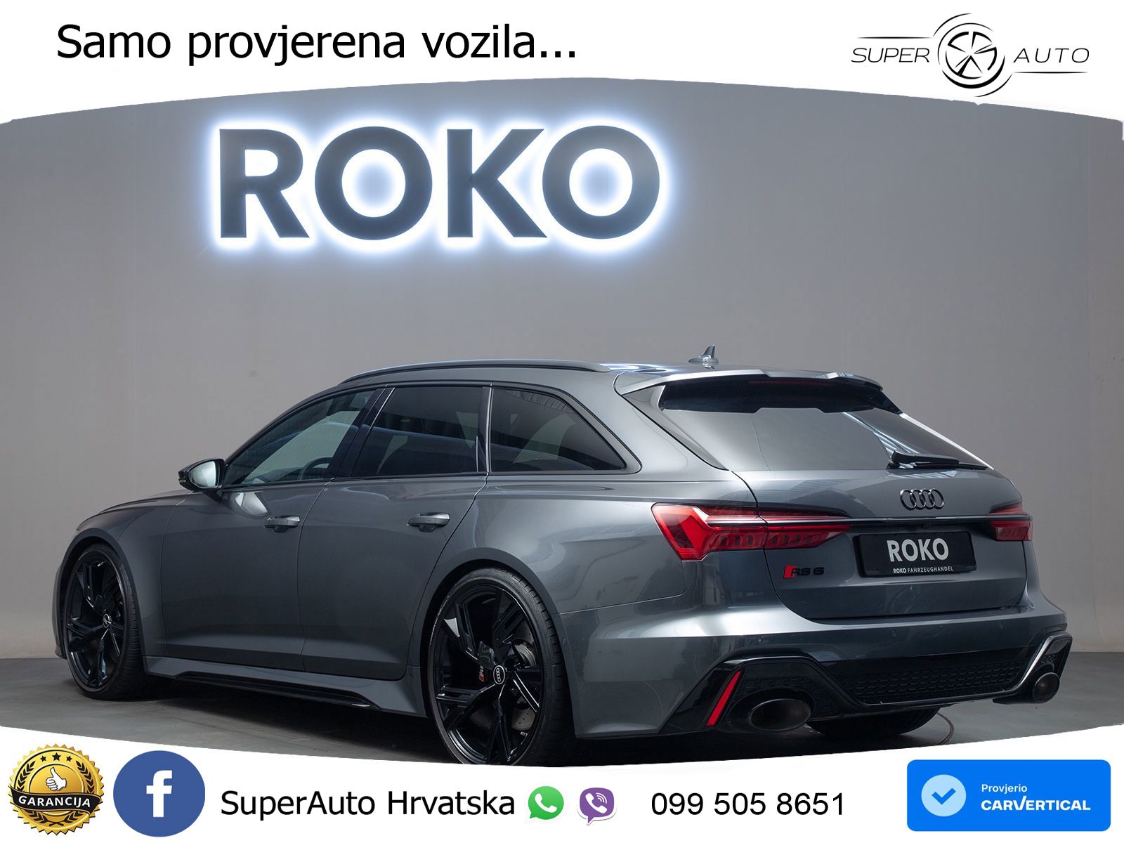 Audi RS6 Avant 4.0 TFSI V8 performance (630 KS)  quattro tiptronic MATRIX+GR SJED+KAM