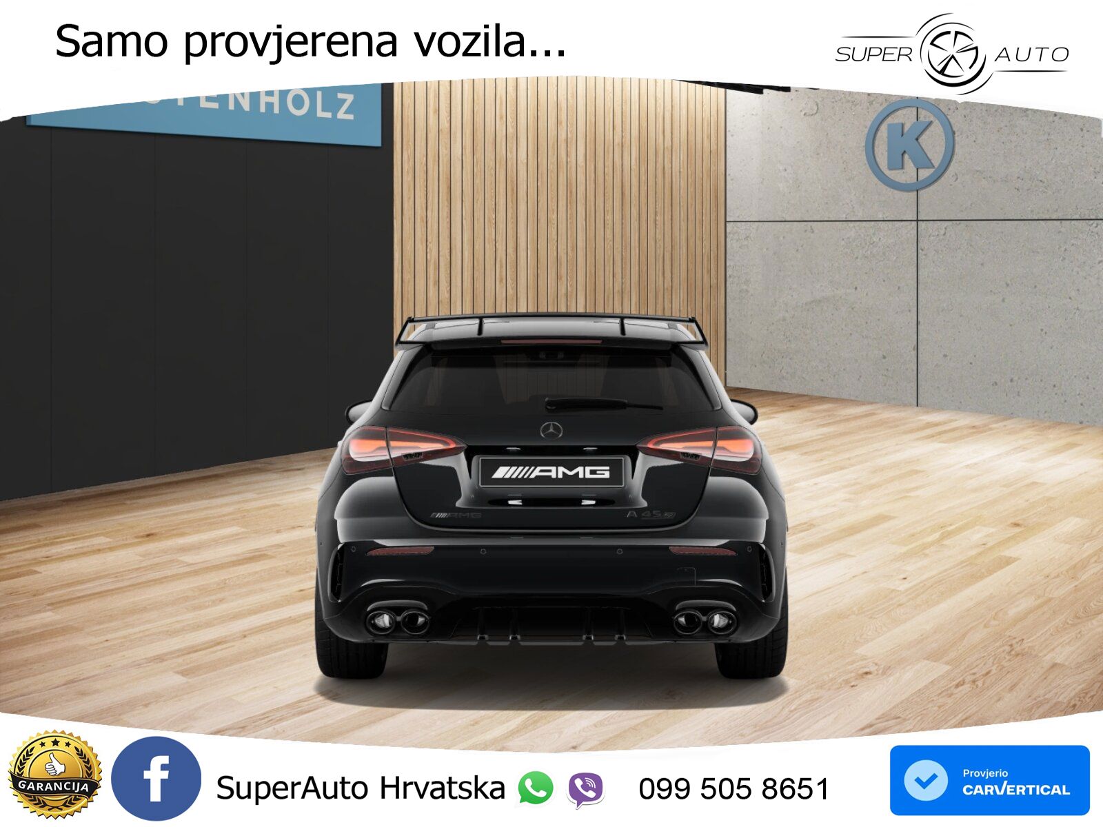 Mercedes-Benz AMG A 45 S 4MATIC+ AMG SPEEDSHIFT DCT 8G ACC+HEAD+GR SJED+360+PANO