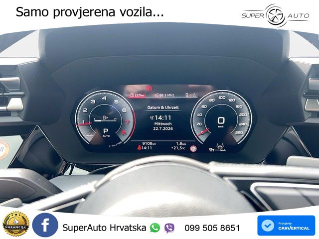 Audi A3 Sportback 40 TFSI (204 KS) quattro S tronic advanced LED+GR SJED+ACC