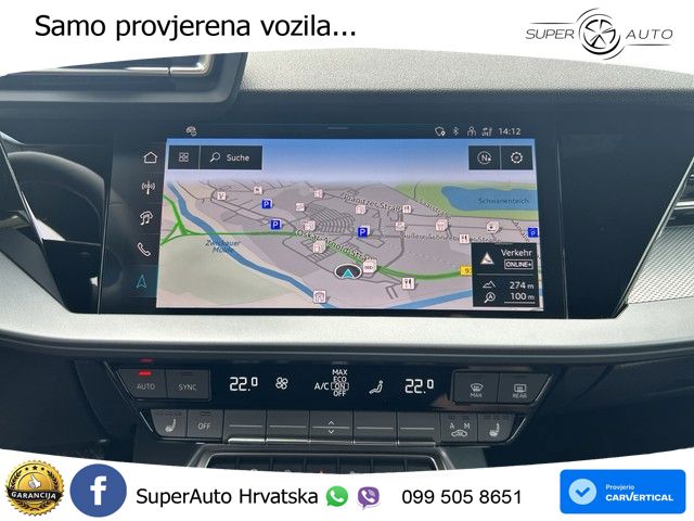 Audi A3 Sportback 40 TFSI (204 KS) quattro S tronic advanced LED+GR SJED+ACC