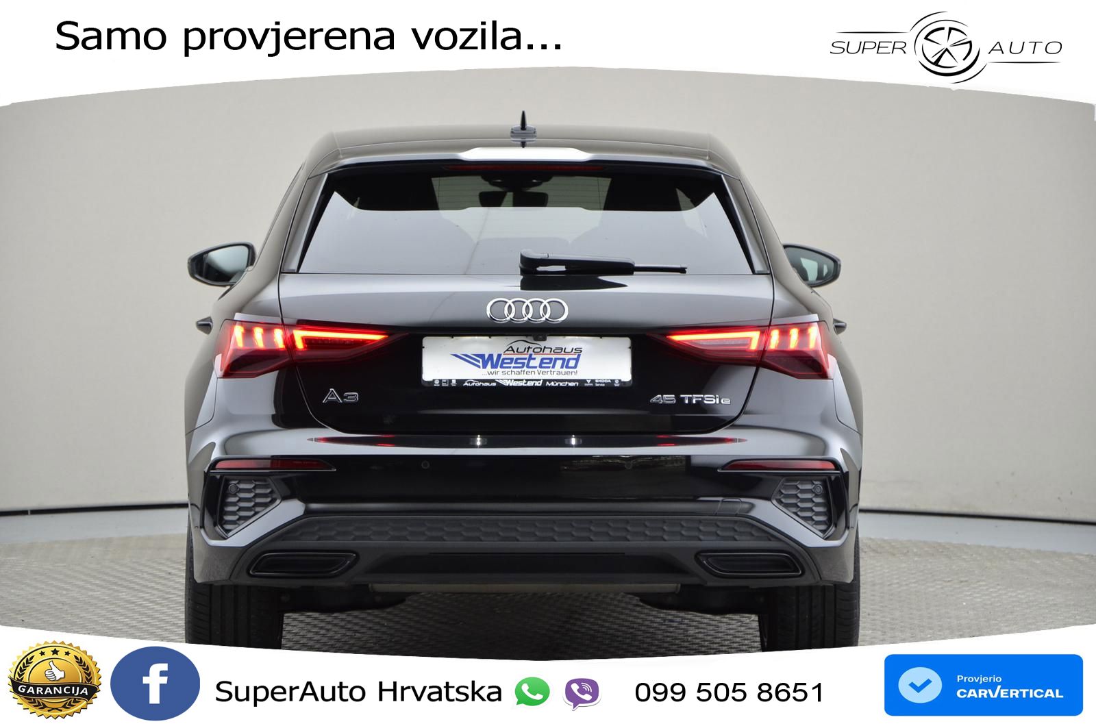 Audi A3 45 TFSIe (245 KS) S tronic S line LED+GR SJED+ACC