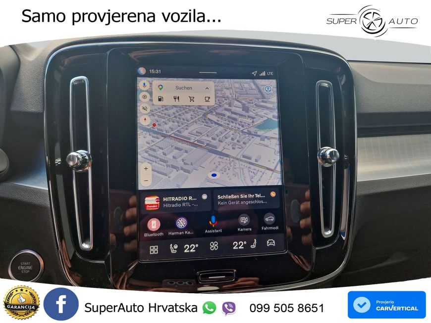 Volvo XC40 2.0 B3 163 KS Automatic LED+GR SJED+ACC