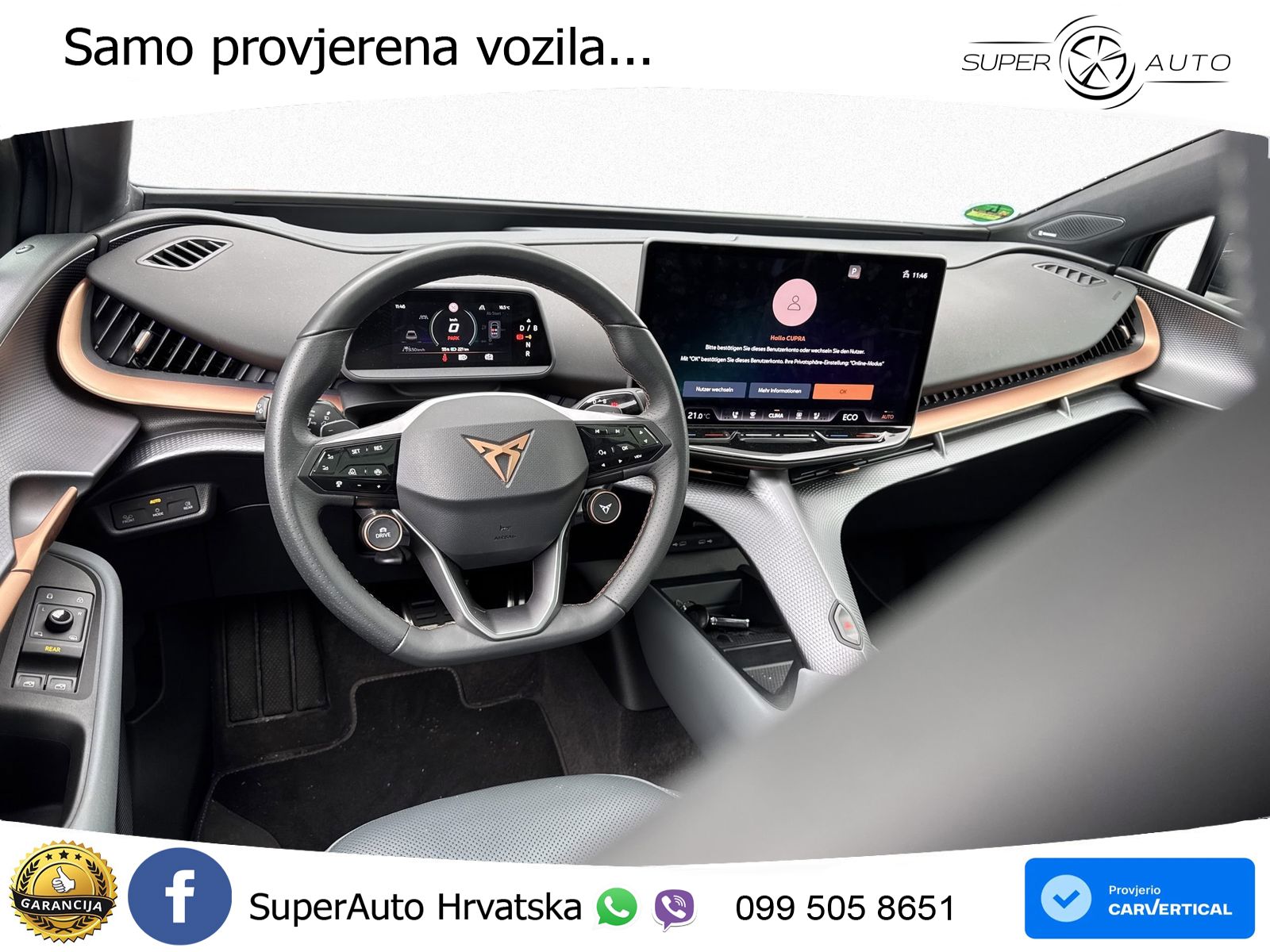 Cupra Tavascan 82 kWh (286 KS) ACC+HEAD+4xGR SJED+360+PANO