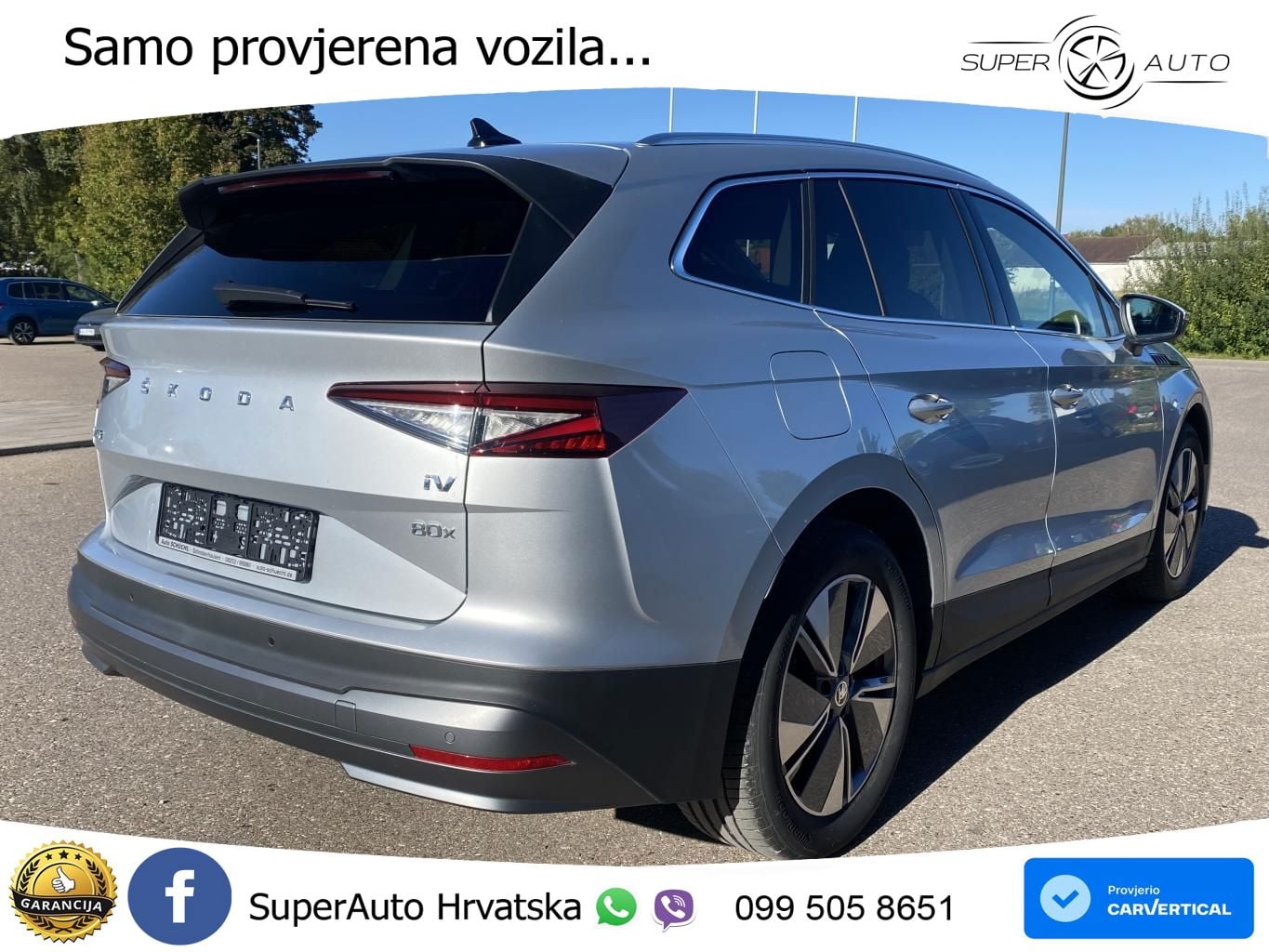 Škoda Enyaq iV 80x 82 kWh (265 KS) AWD LED+GR SJED+ACC