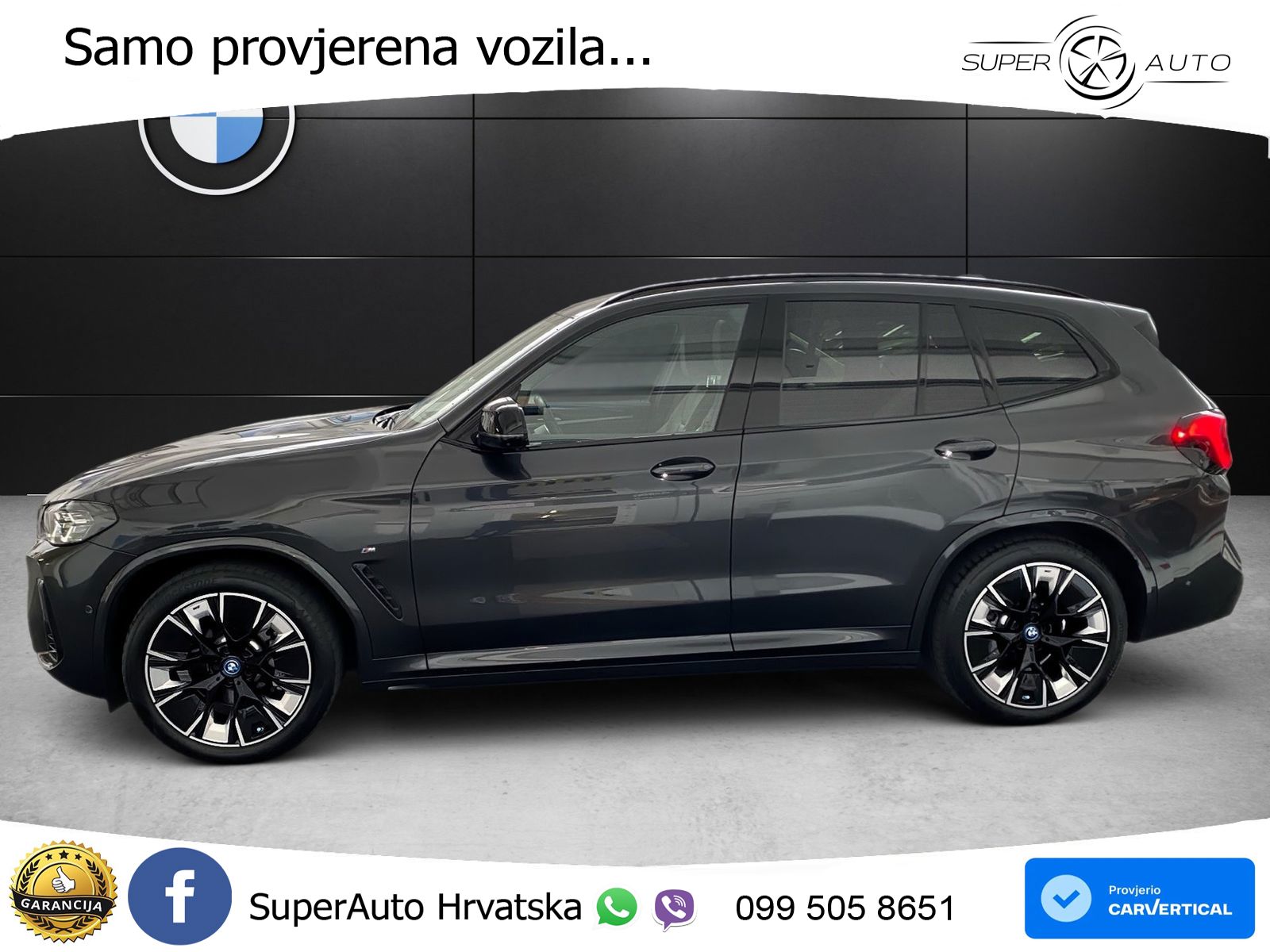 BMW iX3 80 kWh (286 KS) M Sport LED+GR SJED+ACC
