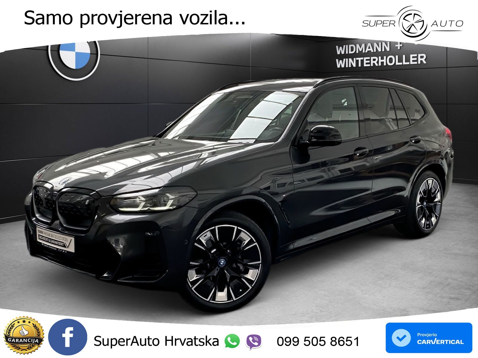 BMW iX3 80 kWh (286 KS) M Sport LED+GR SJED+ACC