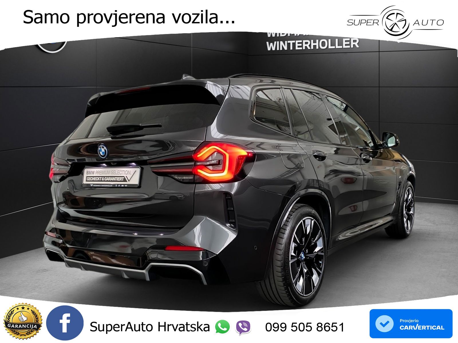 BMW iX3 80 kWh (286 KS) M Sport LED+GR SJED+ACC