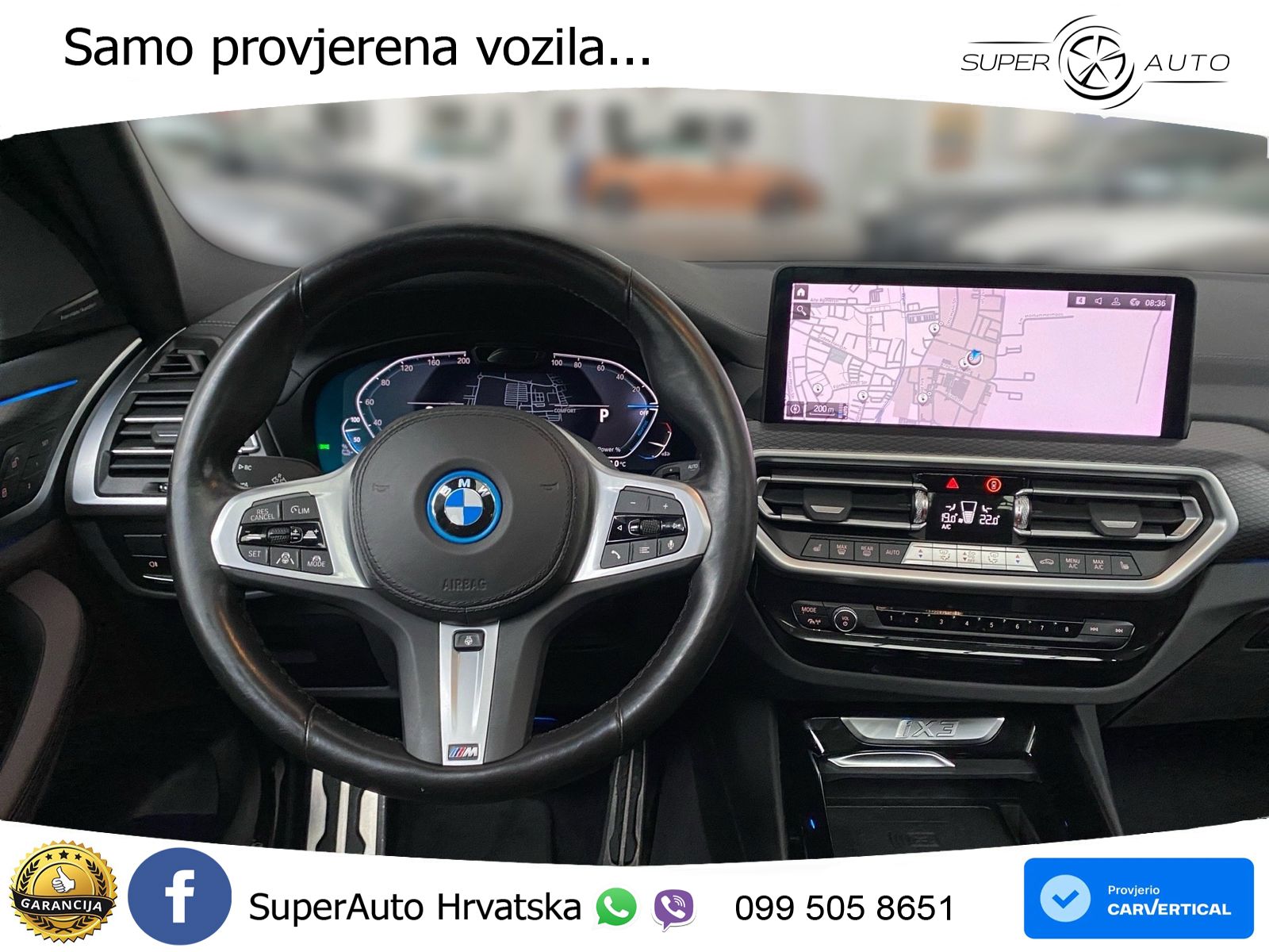BMW iX3 80 kWh (286 KS) M Sport LED+GR SJED+ACC
