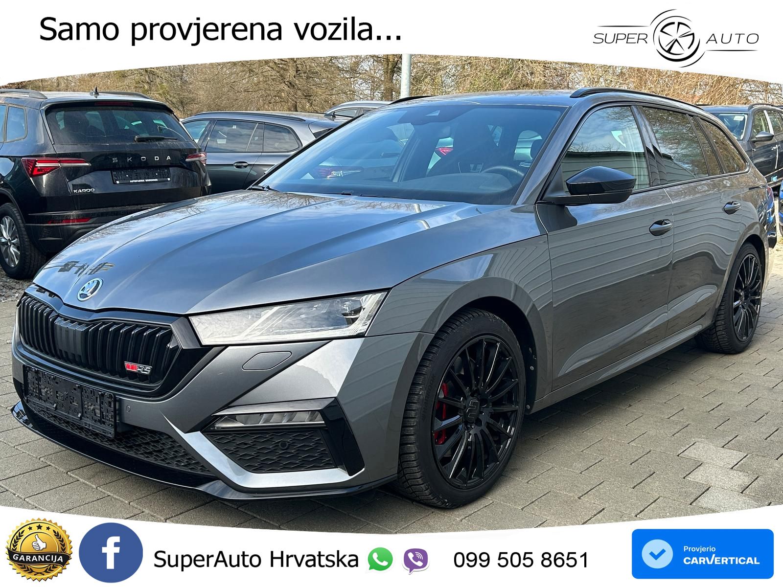 Škoda Octavia Combi RS 2.0 TSI (245 KS) DSG LED+GR SJED+ACC
