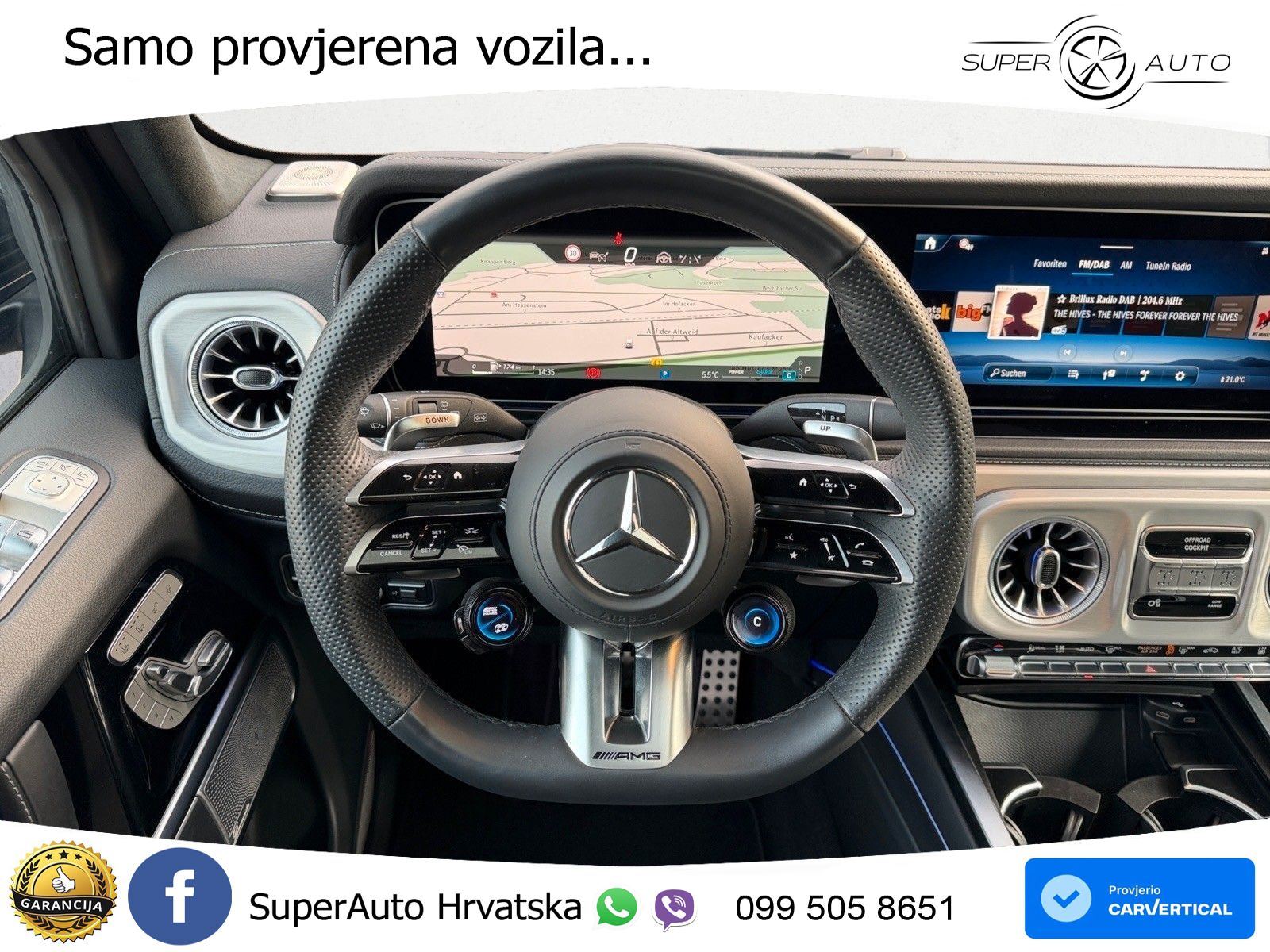 Mercedes AMG G 63 Long V8 (585 KS) 4MATIC 9G-TRONIC AMG SPEEDSHIFT TCT LED+GR SJED+ACC