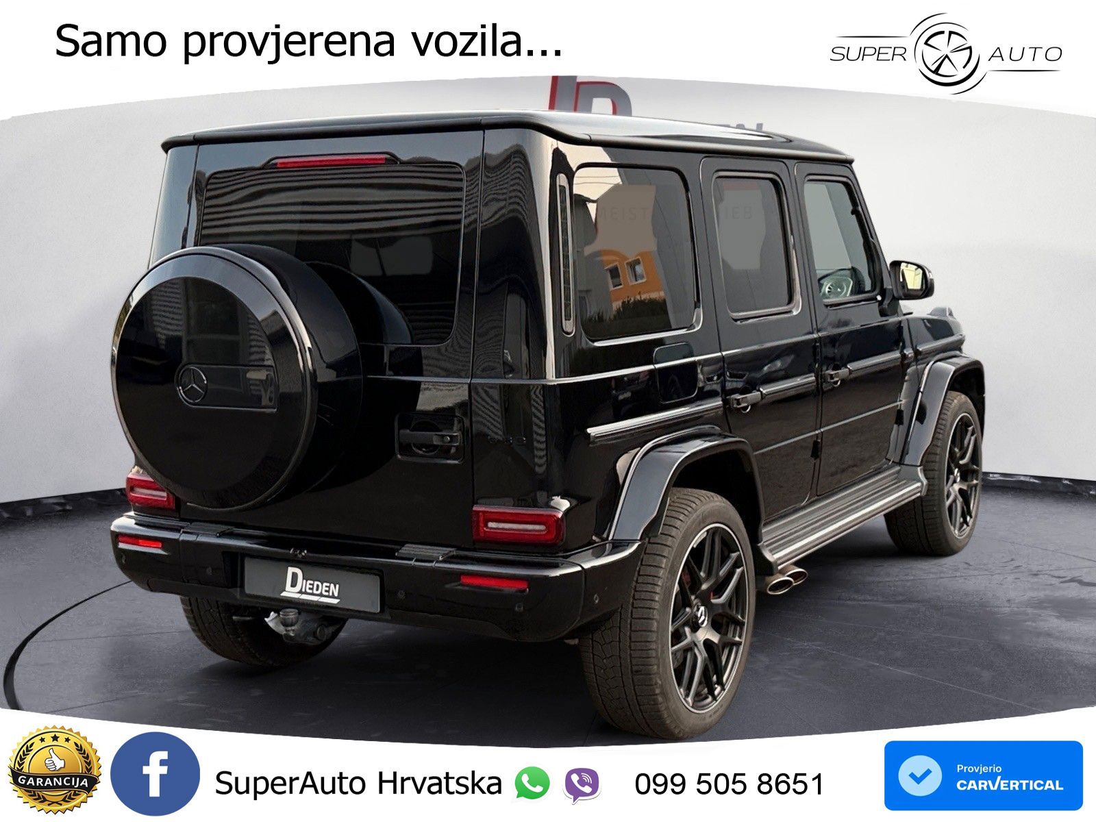 Mercedes AMG G 63 Long V8 (585 KS) 4MATIC 9G-TRONIC AMG SPEEDSHIFT TCT LED+GR SJED+ACC