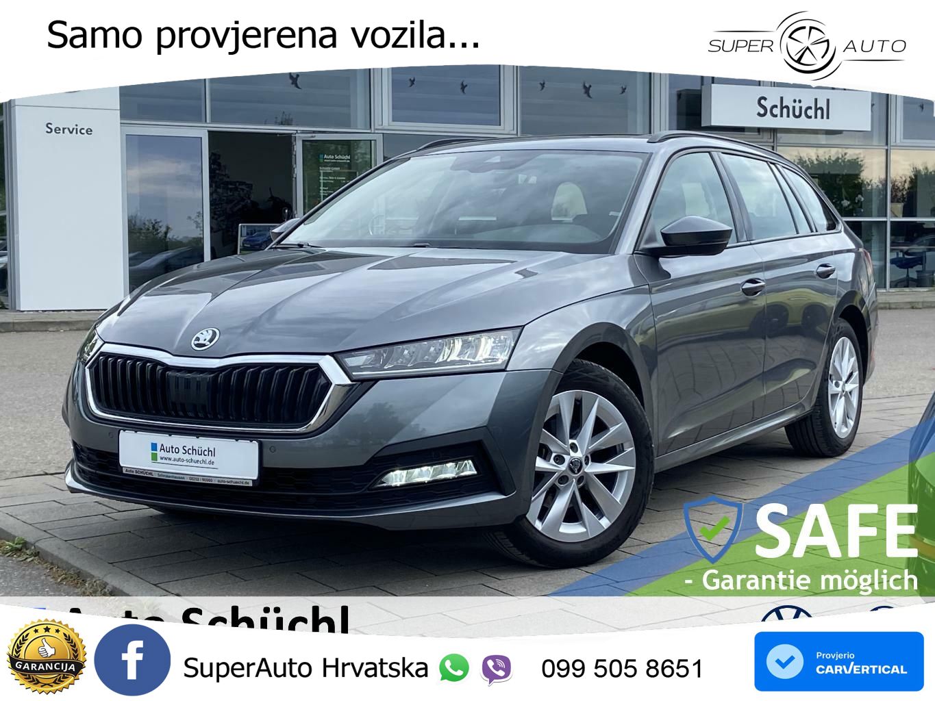 Škoda Octavia Combi 2.0 TDI (150 KS) DSG LED+GR SJED+ACC