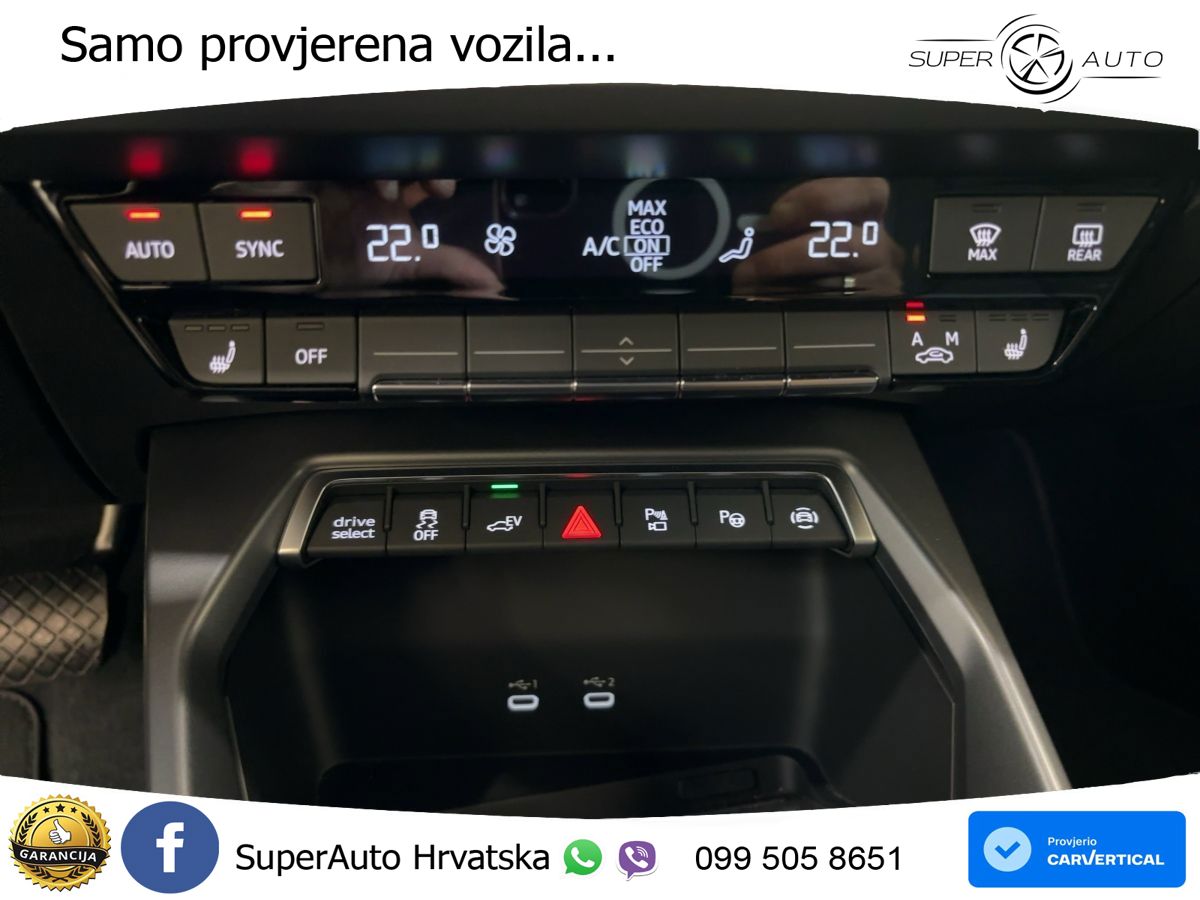 Audi A3 Sportback 40 TFSI e (204 KS) Plug-in Hybrid S tronic advanced LED+GR SJED+ACC