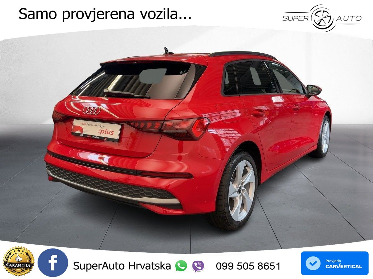 Audi A3 Sportback 40 TFSI e (204 KS) Plug-in Hybrid S tronic advanced LED+GR SJED+ACC