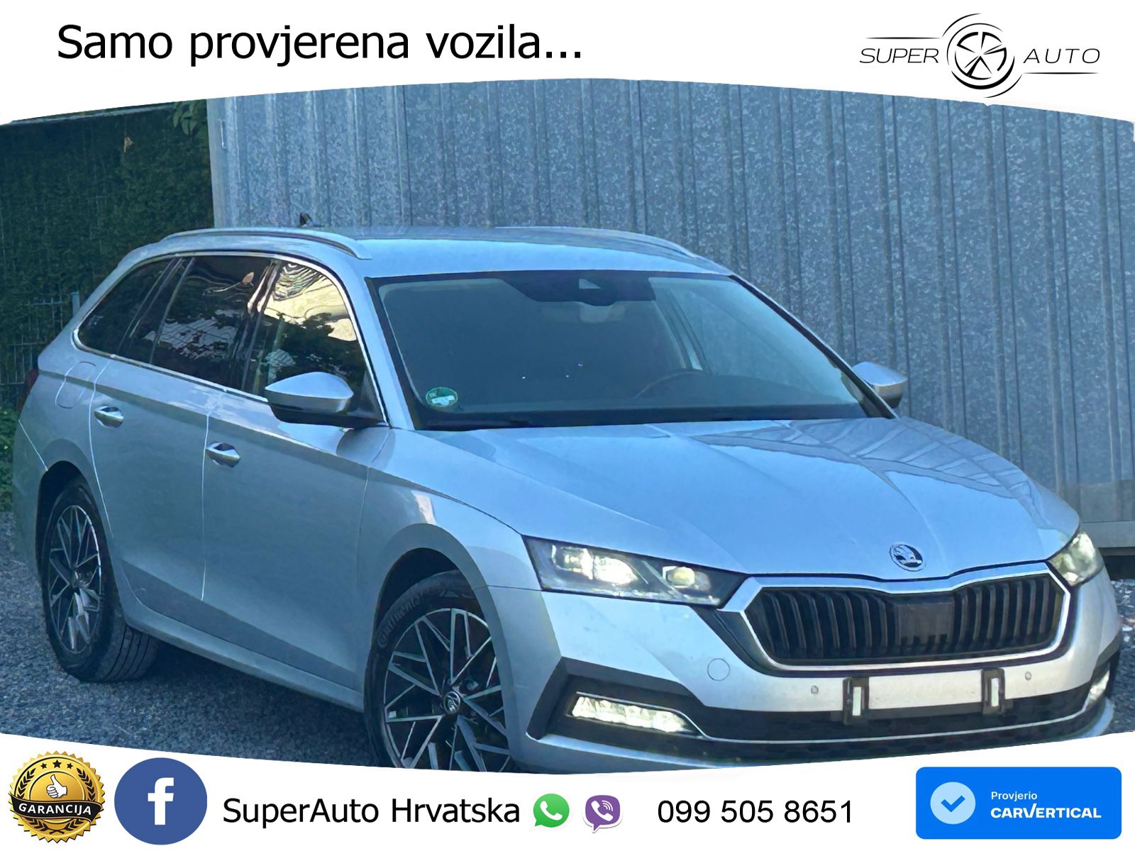 Škoda Octavia Combi 2.0 TDI (150 KS) DSG LED+GR SJED+ACC