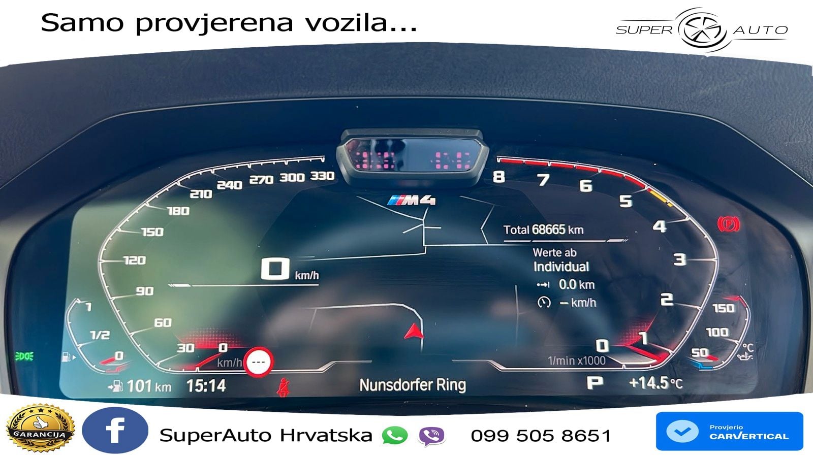 BMW M4 Competition 3.0 (510 KS) Steptronic LED+GR SJED+ACC
