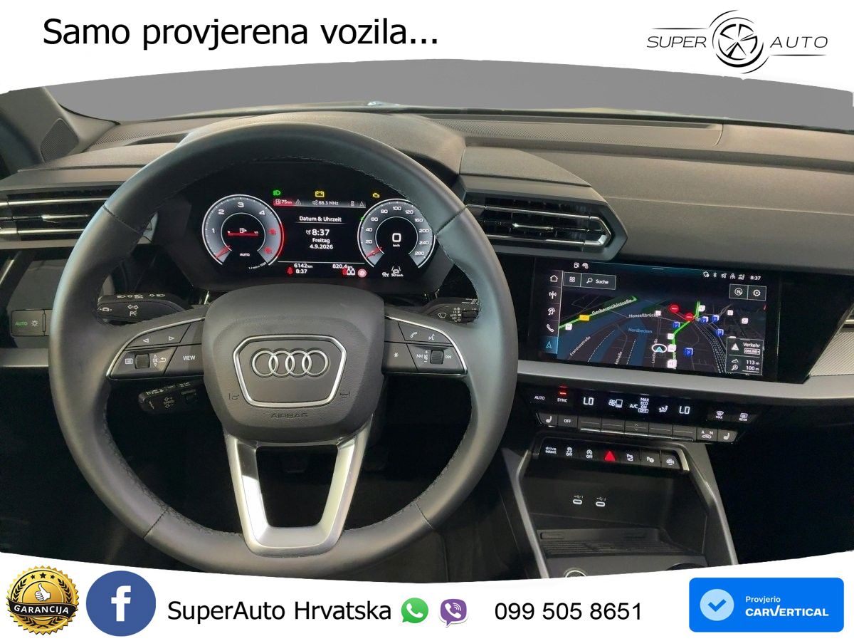 Audi A3 30 TDI (116 KS) advanced LED+GR SJED+ACC