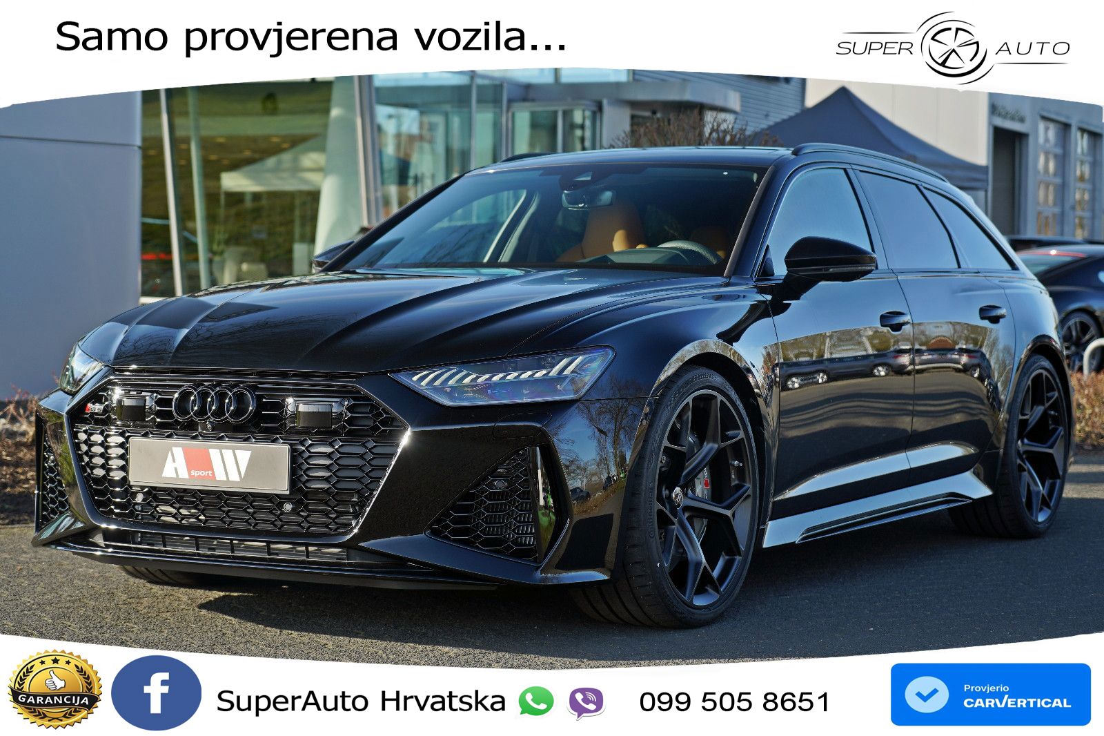 Audi RS6 Avant 4.0 TFSI V8 performance (630 KS)  quattro tiptronic Kuka LED+GR SJED+ACC