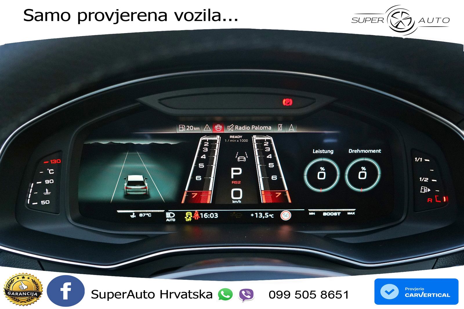 Audi RS6 Avant 4.0 TFSI V8 performance (630 KS)  quattro tiptronic Kuka LED+GR SJED+ACC