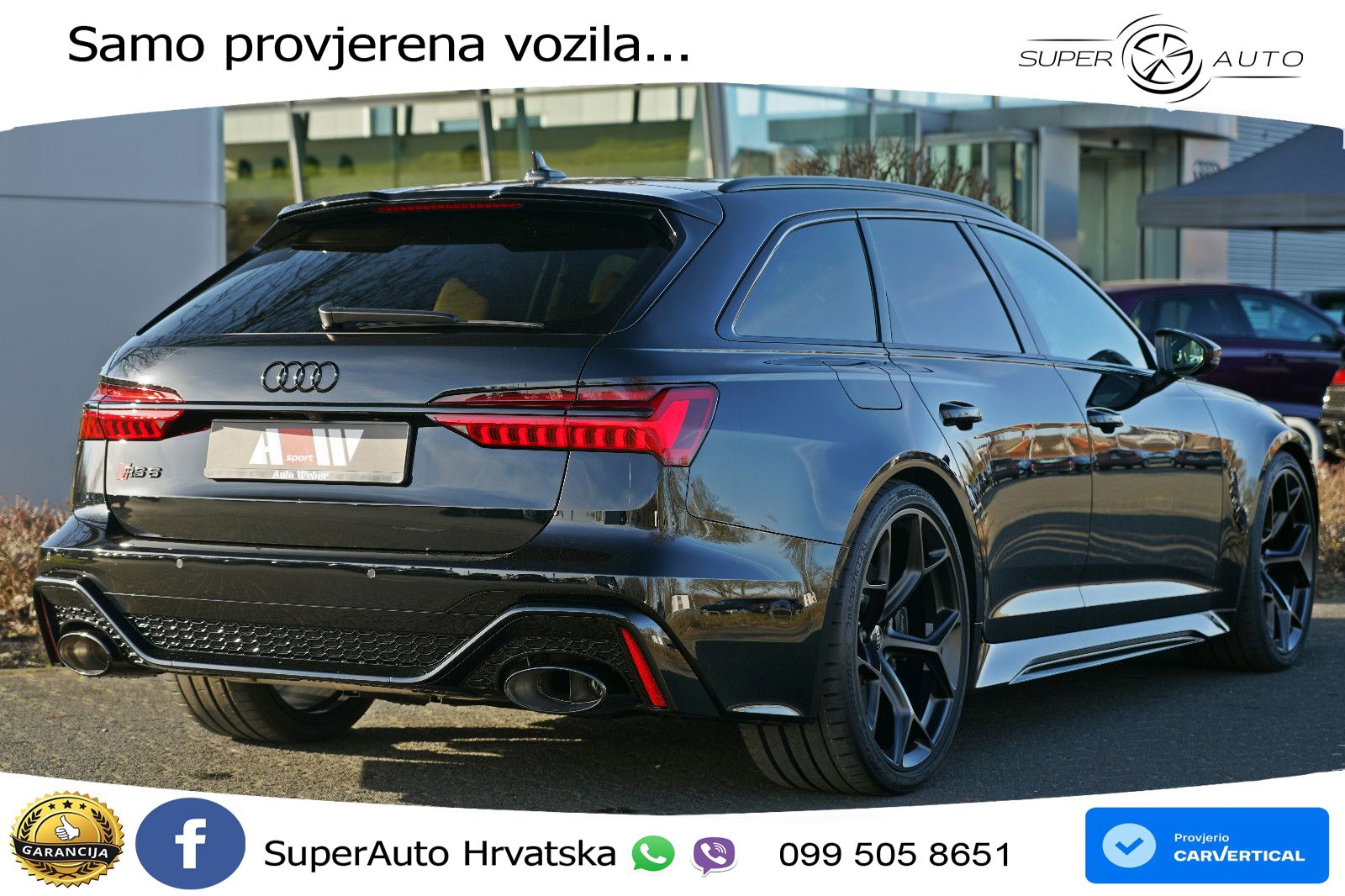 Audi RS6 Avant 4.0 TFSI V8 performance (630 KS)  quattro tiptronic Kuka LED+GR SJED+ACC
