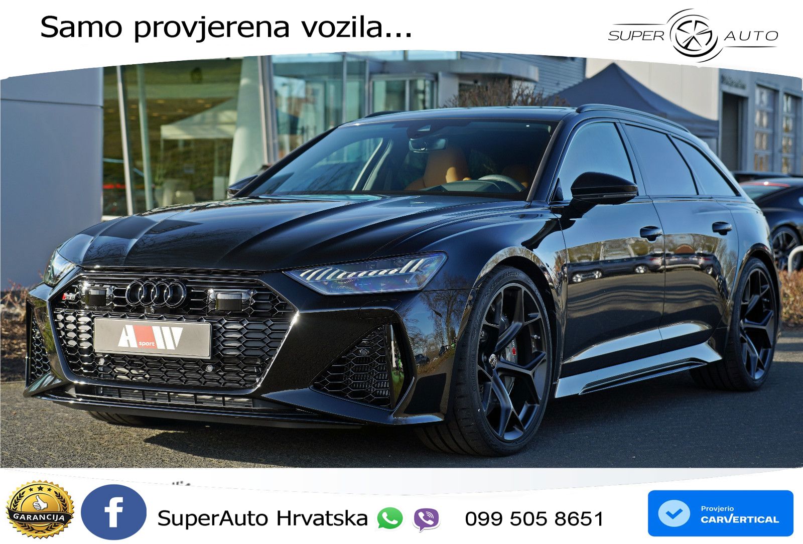 Audi RS6 Avant 4.0 TFSI V8 performance (630 KS)  quattro tiptronic Kuka LED+GR SJED+ACC